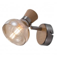 Φωτιστικό Σποτ 1xE14 230V Σατινέ-Ξύλο 955ADDY1W/WD